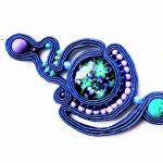 Cobalt Openwork kolczyki sutasz - 