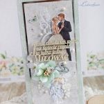 Kartka ślubna pamiątka "PastelWedding" GOTOWA - 