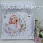 Torebeczka na komunię - kartka gratulacyjna - 