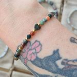 Bransoletka na gumce - Agat - 4mm - 3