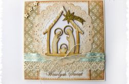 Kartka świąteczna ze stajenką