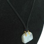 Labradoryt, kamień transformacji, oryginalny wisiorek-torebka - 