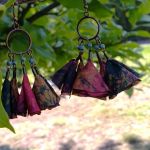 Kolczyki Kwiatki Kolorowe z Koralikami Etno Biżuteria - 