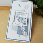 Kartka okolicznościwa- błękitny eukaliptus - kartka