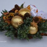 stroik Bożonarodzeniowy złoty - tylko z naturalnych produktów