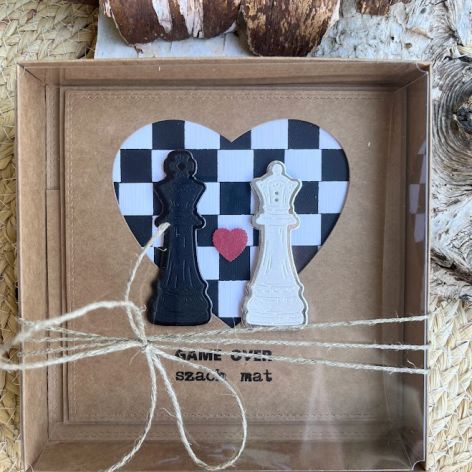 036,kartka na ślub -szach mat