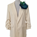 BROSZKA KWIAT RĘCZNIE FILCOWANA Turkus - Broszka kwiatowa