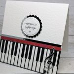 Kartka z motywem pianina 2 - kartka z motywem pianina
