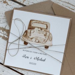 Kartka ślubna z kopertą - życzenia i personalizacja 1g