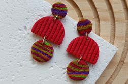 "Frida I" - kolczyki z gliny polimerowej.