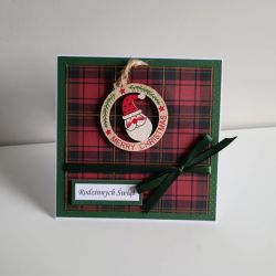 Kartka świąteczna z mikołajem