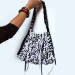 Duża torba z recyklingu – ręcznie szydełkowana, boho - 