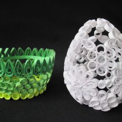 Białe jajko wielkanocne 3D