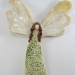Anioł wiszący - dekor ceramiczny