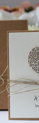 Rustic box ślubna kartka i pudełko