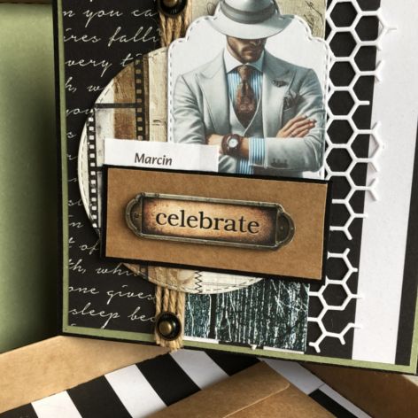 Męska kartka w pudełku! 40-tka #2