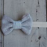 Opaska niemowlęca - Z kokardą - rezerwacja dla pani Kasi - 