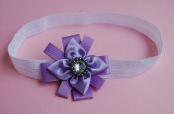 Opaska niemowlęca - "Elegancja w fiolecie"