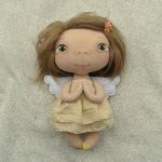 ANIOŁEK lalka - dekoracja tekstylna, OOAK/38 - tak wyglądam z całości