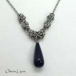 Naszyjnik chainmaille z Nocą Kairu-stal szlachetna - 