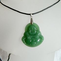 Zielony Jadeit chiński wisiorek - Budda