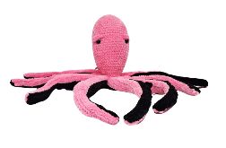 Maskotka Ośmiornica Handmade Różowa 63 cm – Szydełkowa Przytulanka