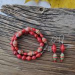 Jesienna Energia – komplet biżuterii z ręcznie robionych koralików - 2