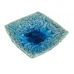 Ręcznie Robiona Miseczka Ceramiczna Turkusowa 13 cm Dekoracyjna - 