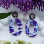 "Lotis I" - kolczyki z gliny polimerowej. - lekkie i wygodne