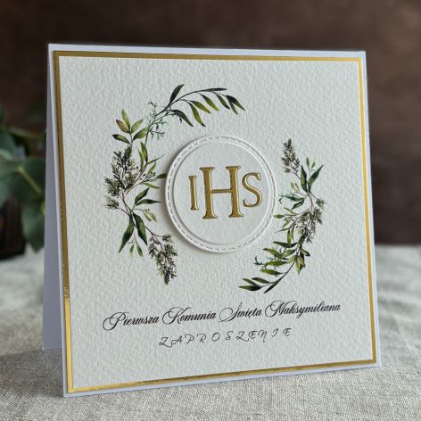 Ręcznie robione zaproszenia komunijne, 4C