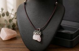Surowy Amulet Spokoju z Kunzytu – Styl RAW