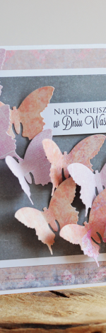 W DNIU ŚLUBU motyle na szarościach I