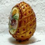 Jajko z klejem na ciepło (złote) - teofano atelier, wielkanoc