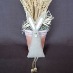 Lniane zające wiszące - 