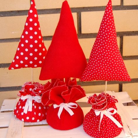 Choinki w "workach" - zamówienie pani Kasi