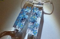 Nie zapominaj - kolczyki z żywicy i srebra