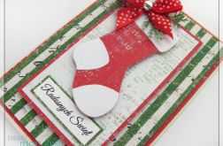 Kartka świąteczna ze skarpetą 3