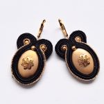Gold&Black kolczyki sutasz - 