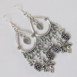 Kolczyki z listkami i szyszkami - 