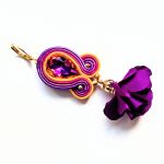 Autum Flowers kolczyki sutaszowe - 