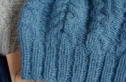 Czapko-beretka z alpaki