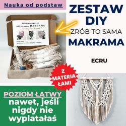 Zestaw DIY ZRÓB TO SAMA: MAKRAMA ecru