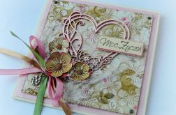 Kartka z sercem Moc Życzeń