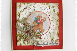 Kartka świąteczna z piernikiem