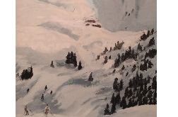Kitzbuhel, ręcznie malowany obraz olejny