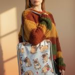 Plecakotorba worek 2w1 z mopsami – unikatowe handmade - 