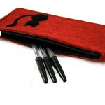 Red-melange pencil-case - 