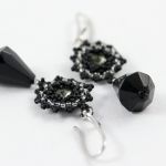 Swarovski black diamond w oprawie - 