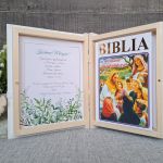 Pamiątka Pierwszej Komunii Świętej, Biblia z perełkami-K10 - Biblia w Pudełku Pamiątka Komunii
