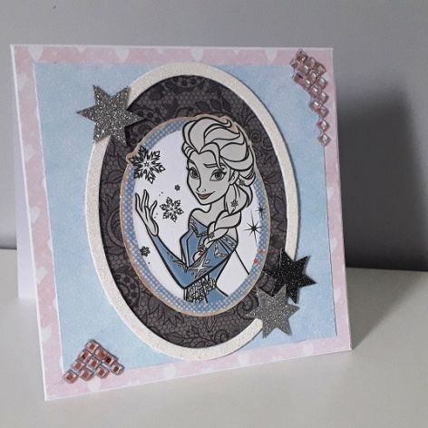 Kartka na urodziny Elsa Kraina Lodu